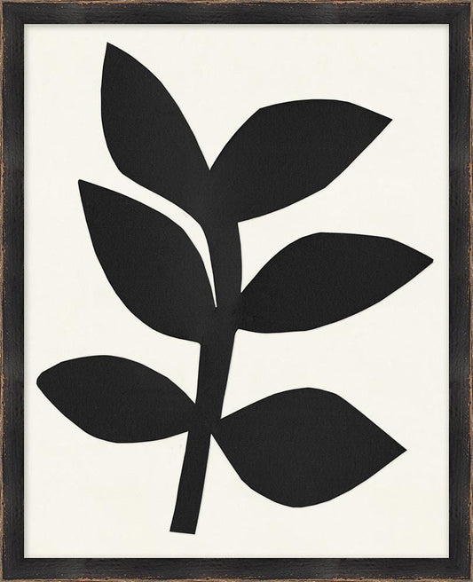 Wendover Art Group - Modern Bloom Paper Cut 8, Distressed Black - WNT1563 veiw 1