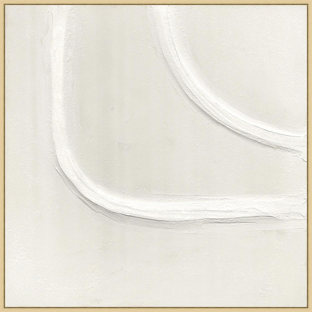 Wendover Art Group - Muted Curves 2, Floater Frame - Natural - WAB4631 veiw 1