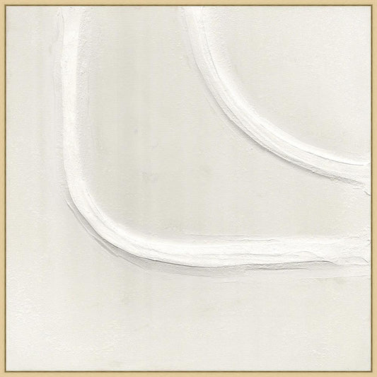 Wendover Art Group - Muted Curves 2, Floater Frame - Natural - WAB4631 veiw 1