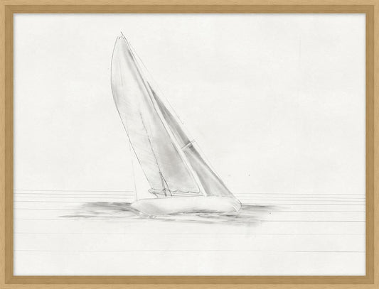 Wendover Art Group - Nathan Turner Sailor Sketch 1 Small, Natural Woodgrain - WTUR0116 veiw 1