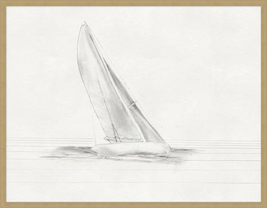 Wendover Art Group - Nathan Turner Sailors Sketch 1, Natural Woodgrain - WTUR0112 veiw 1