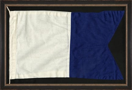 Wendover Art Group - Nautical Flag A, Black - WD22350 veiw 1