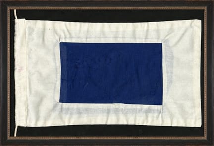 Wendover Art Group - Nautical Flag S, Black - WD22368 veiw 1