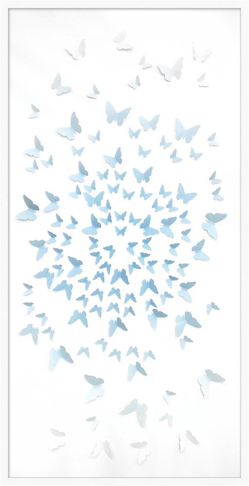 Wendover Art Group - Ombre Butterflies, Matte White - WNT1758 veiw 1