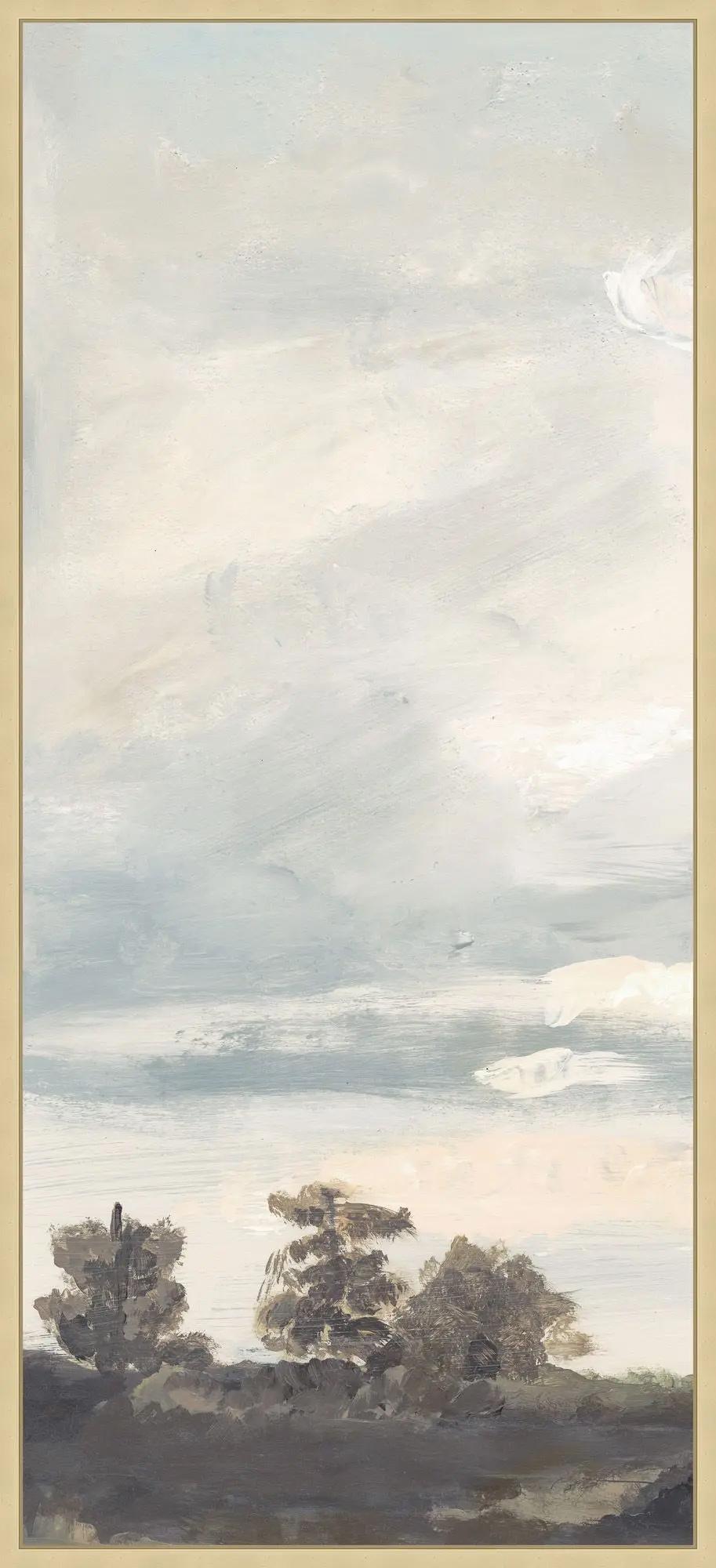 Wendover Art Group - Pastoral Triptych 1, Floater Frame - Champagne - WLD2816 veiw 1