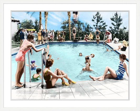 Wendover Art Group - Pool Party, Matte White - WPH1470 veiw 1