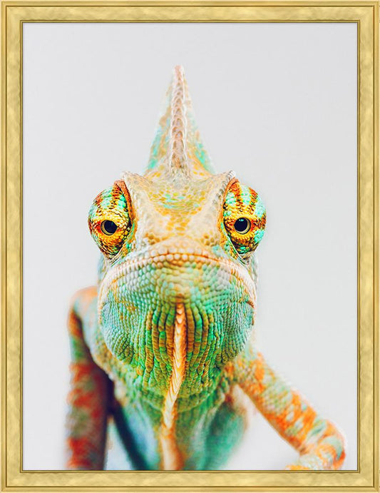 Wendover Art Group - Sassy Chameleon, Hammered Gold - WPH1752 veiw 1