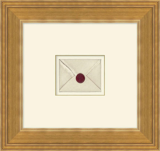 Wendover Art Group - Sealed Envelope Shadowbox 1, Antique Gold - WVT1781 veiw 1