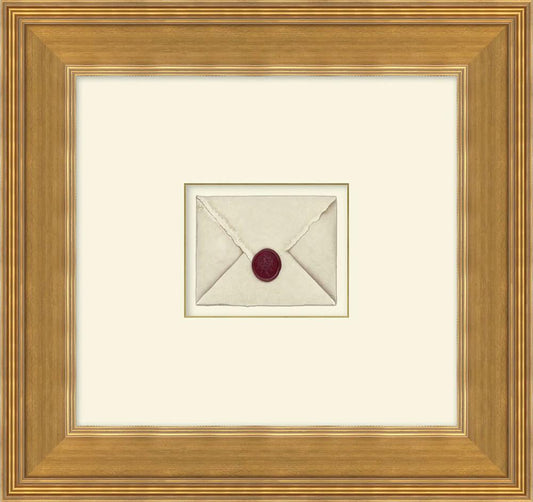 Wendover Art Group - Sealed Envelope Shadowbox 3, Antique Gold - WVT1783 veiw 1