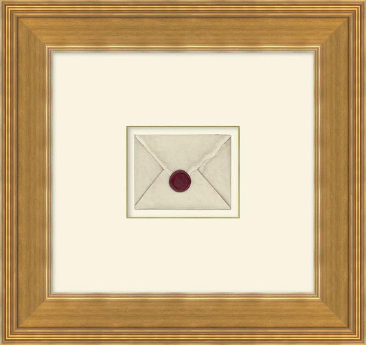 Wendover Art Group - Sealed Envelope Shadowbox 4, Antique Gold - WVT1784 veiw 1