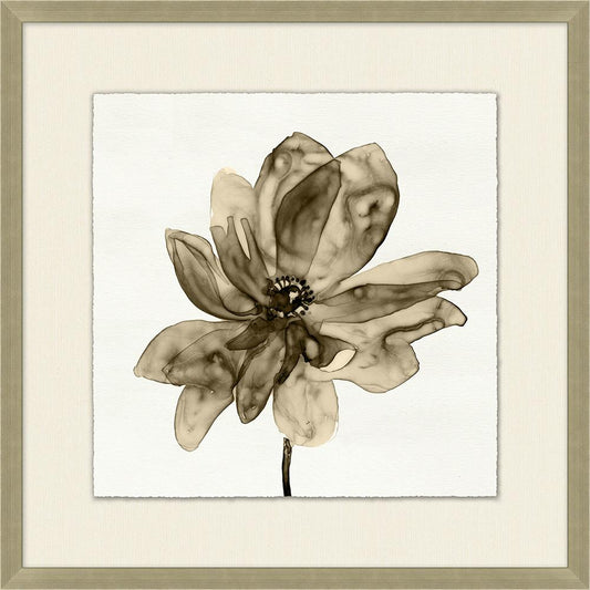Wendover Art Group - Sepaie Floral Wash 2, Stainless Steel - WFL1461 veiw 1