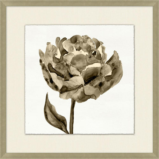 Wendover Art Group - Sepaie Floral Wash 3, Stainless Steel - WFL1462 veiw 1