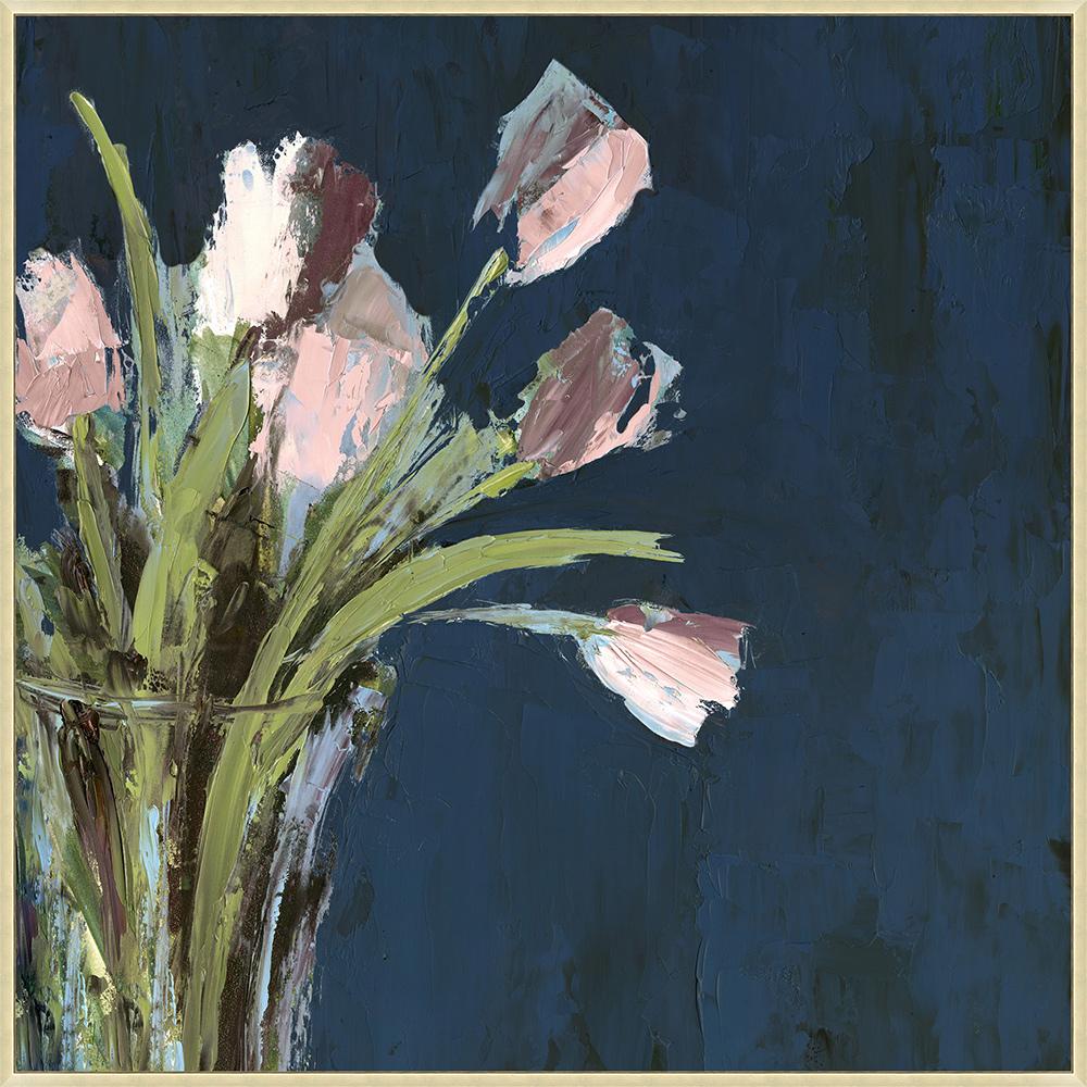 Wendover Art Group - Springtime Bouquet, Floater Frame - Antique Silver - WFL1638 veiw 1