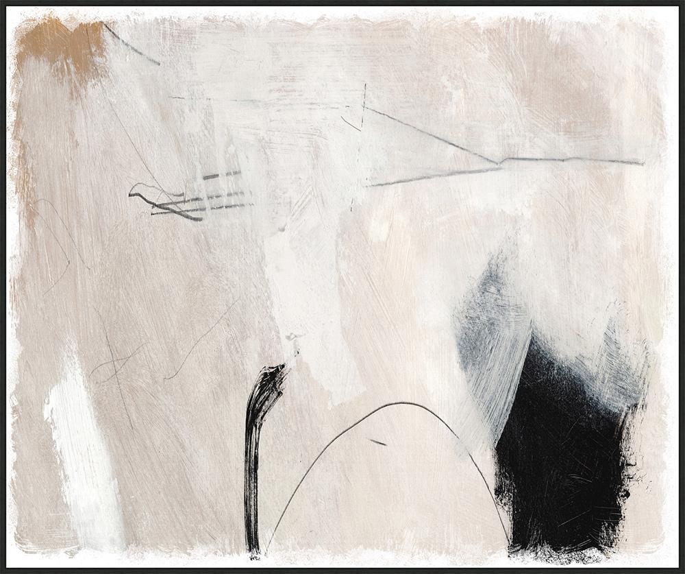 Wendover Art Group - Studio Abstract, Floater Frame - Black Woodgrain - WAB4243 veiw 1