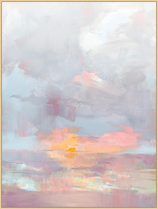Wendover Art Group - Sunrise, Floater Frame - Natural - WLD2299 veiw 1