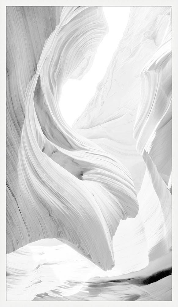 Wendover Art Group - Thom Filicia Canyon Forms 1, Matte White - WTFH0906 veiw 1