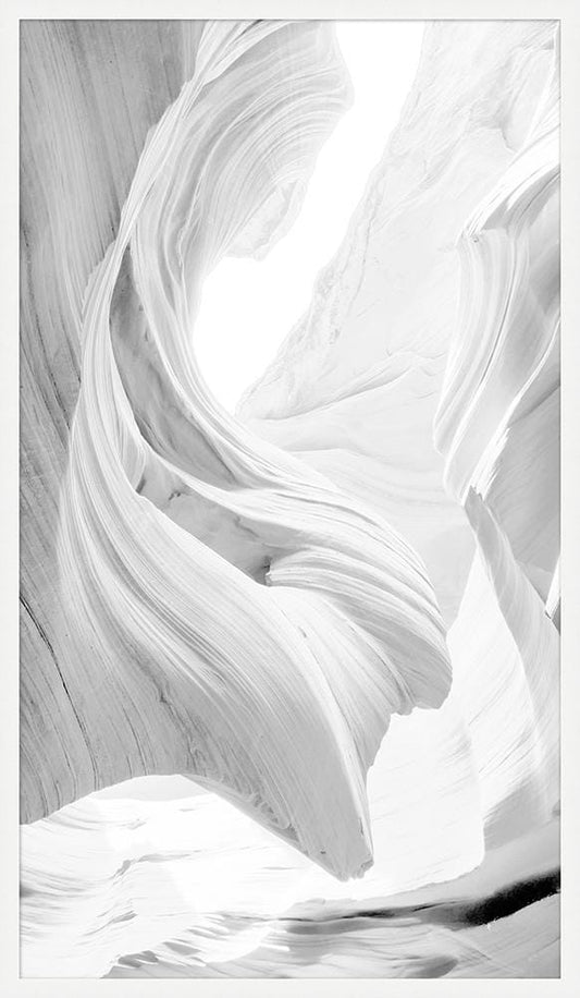 Wendover Art Group - Thom Filicia Canyon Forms 1, Matte White - WTFH0906 veiw 1