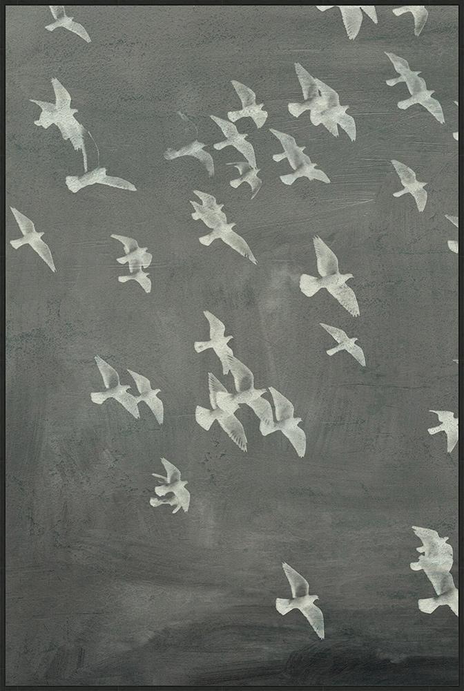 Wendover Art Group - Thom Filicia Flight 1, Floater Frame - Black Woodgrain - WTFH0572 veiw 1