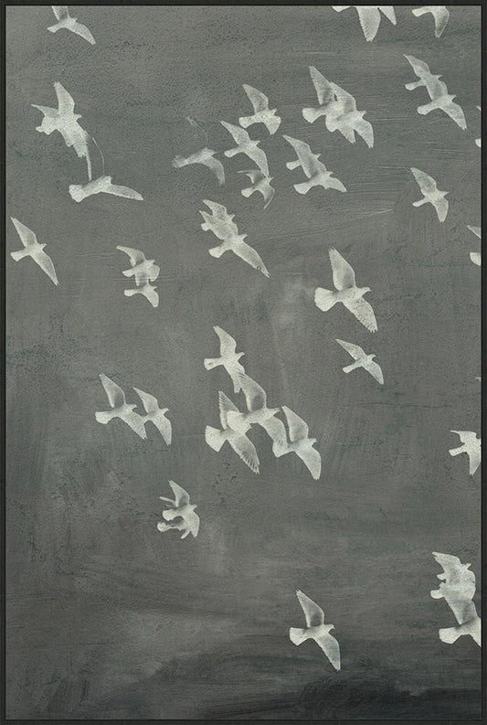 Wendover Art Group - Thom Filicia Flight 1, Floater Frame - Black Woodgrain - WTFH0572 veiw 1