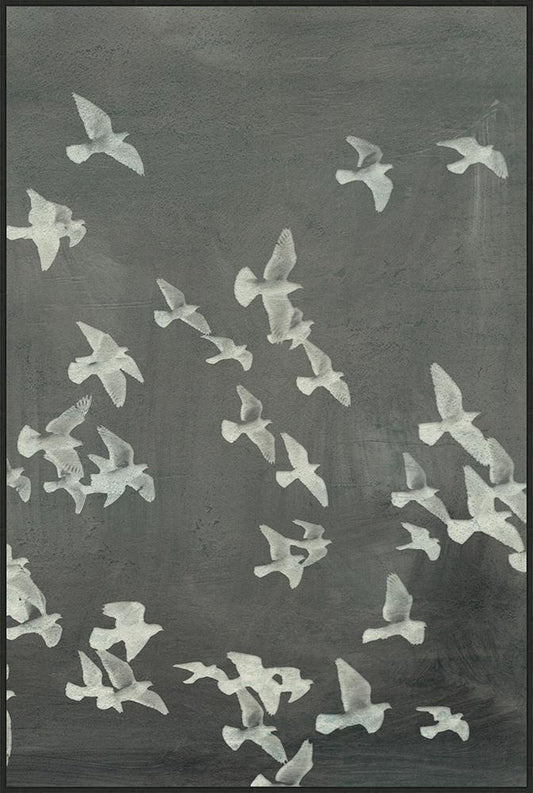 Wendover Art Group - Thom Filicia Flight 2, Floater Frame - Black Woodgrain - WTFH0573 veiw 1