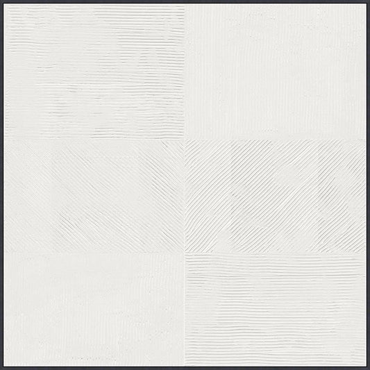 Wendover Art Group - Thom Filicia Neutral Strie Grid, Floater Frame - Matte Black - WTFH1164 veiw 1