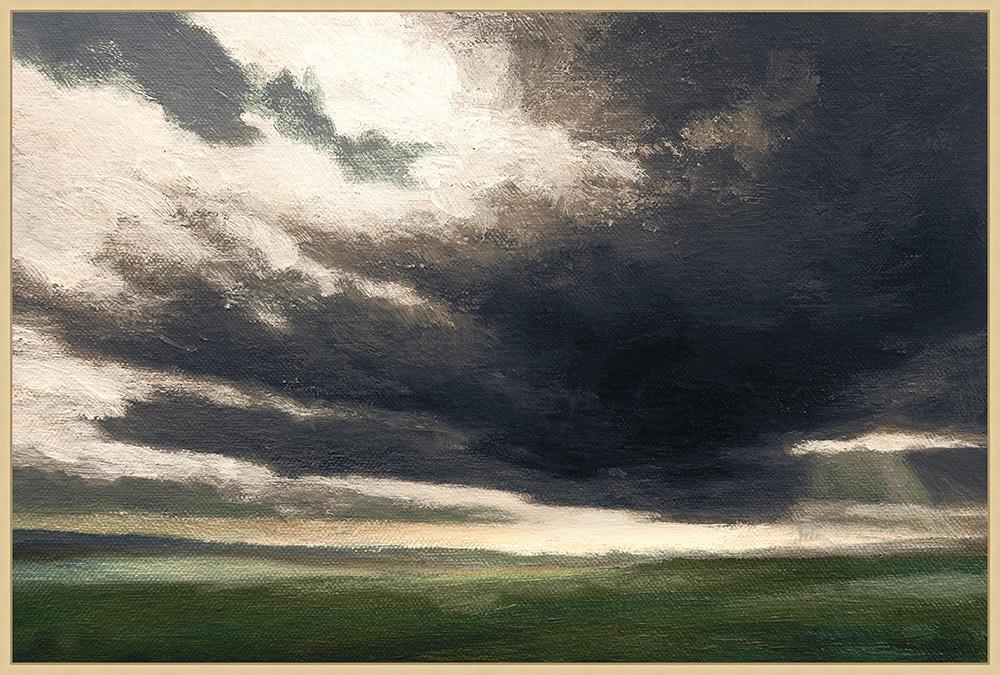 Wendover Art Group - Thom Filicia Vast Field 2, Floater Frame - Champagne - WTFH0841 veiw 1