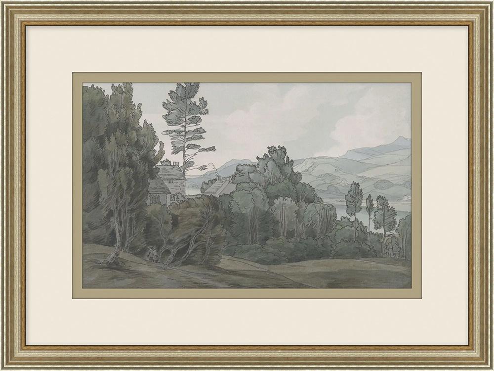 Wendover Art Group - Tranquil Landscape 1, Antique Silver - WLD2772 veiw 1