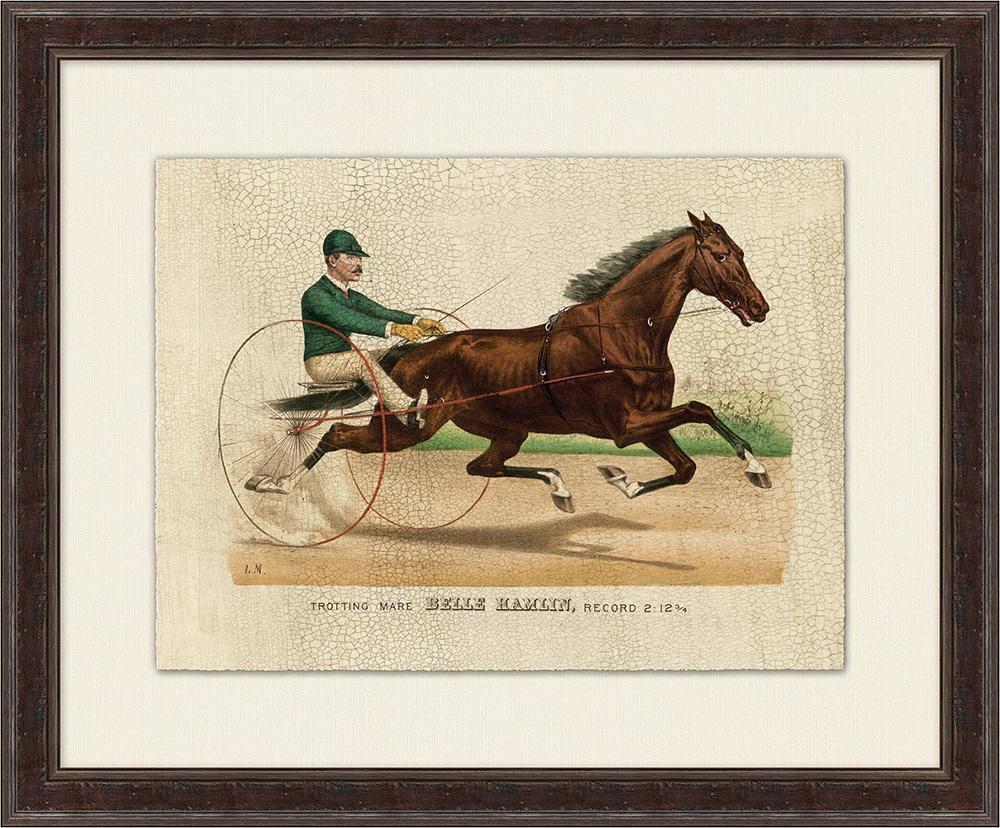 Wendover Art Group - Trotting Record 1, Dark Walnut - WVT1524 veiw 1