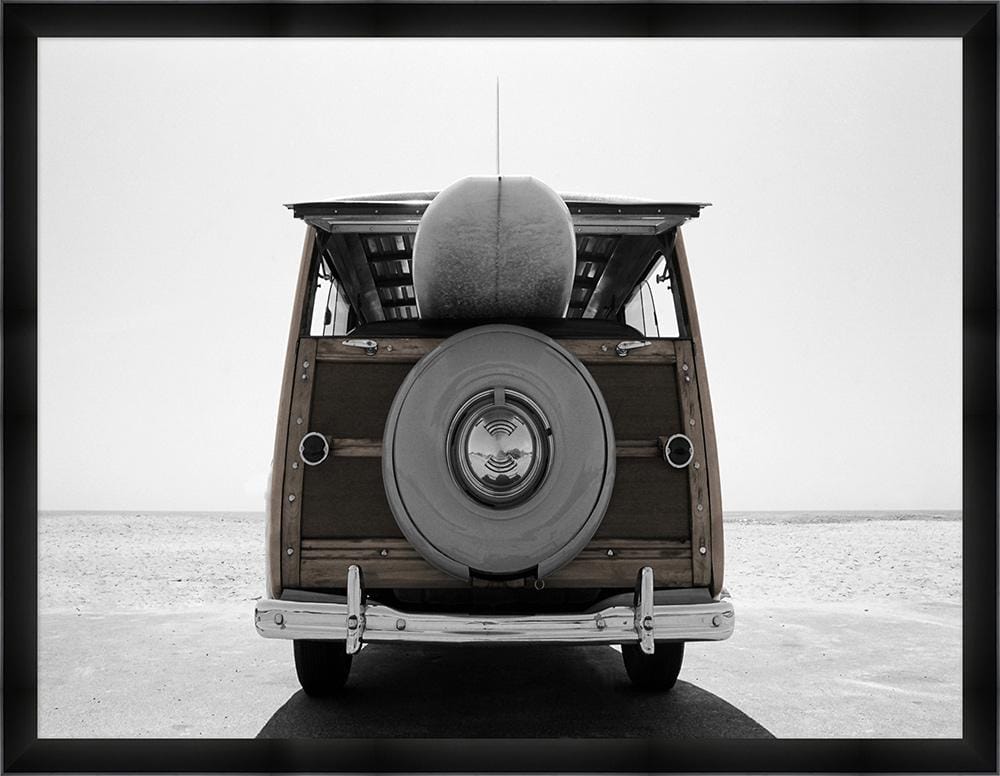 Wendover Art Group - Vintage Surf Wagon, Matte Black - WPH1782 veiw 1