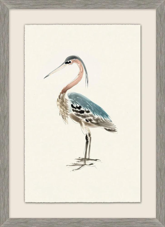 Wendover Art Group - Watercolor Bird 4, Gray Woodgrain - WCL2982 view 1