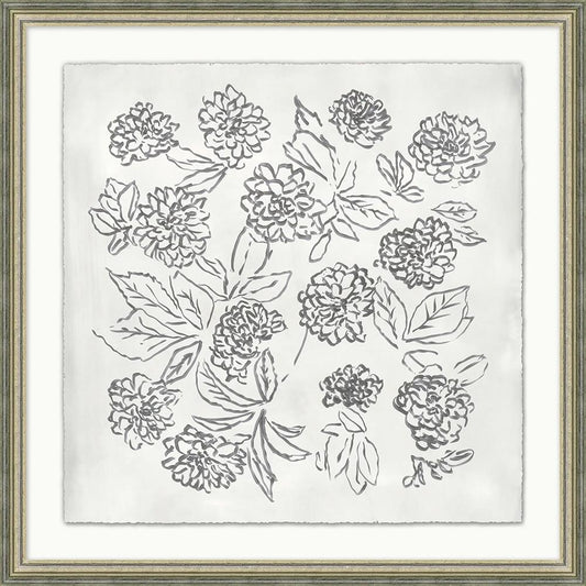 Wendover Art Group - Watercolor Blossoms 4, Silver Leaf Etched - WFL2011 veiw 1