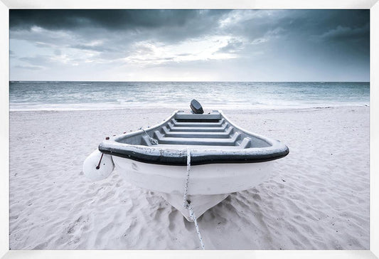 Wendover Art Group - Wooden Boat, White - WPH1114 veiw 1