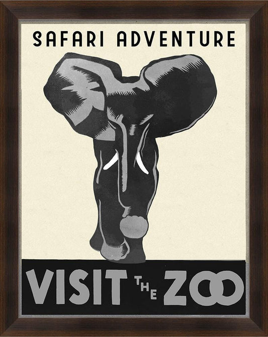 Wendover Art Group - Zoo Poster 2, Espresso - WFK0054 view 1