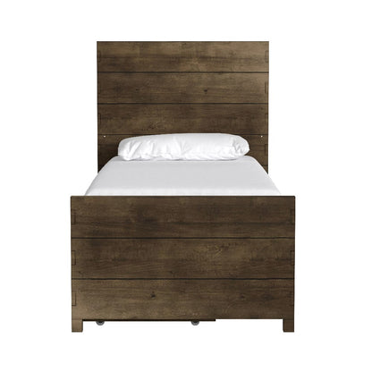 Westwood Design - Dovetail Twin Bed with Drawers|Graphite - DV-TB-6938TB-GRA-SET_DV-DR-6968DR-GRA-DWR view 3
