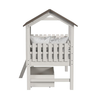 Westwood Design - Lodge Complete Bed w/ Ladder and Fencing | Cookies & Cream - LD-BU-1740CB-C&C-SET veiw 5