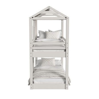 Westwood Design - Lodge Complete Loft Bunk Bed | Cookies & Cream - LD-BU-1745BU-C&C-SET veiw 3