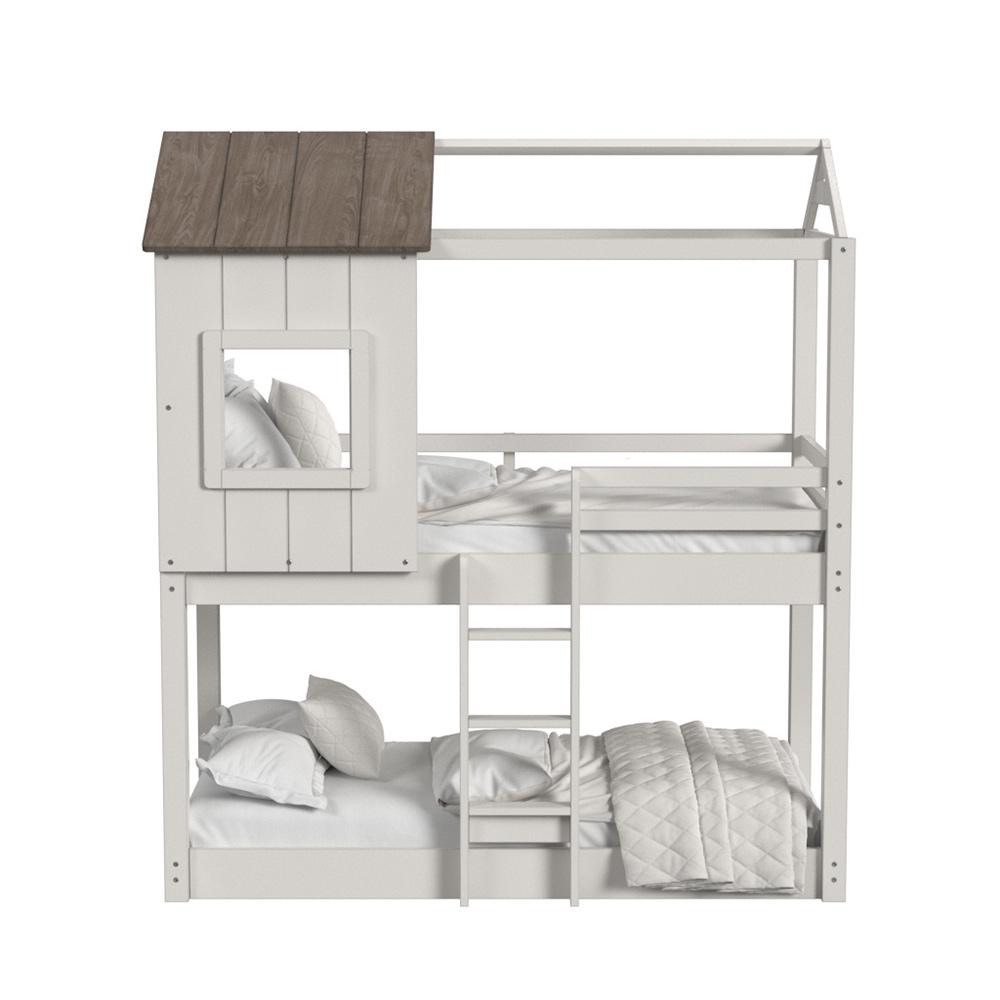 Westwood Design - Lodge Complete Loft Bunk Bed | Cookies & Cream - LD-BU-1745BU-C&C-SET veiw 4