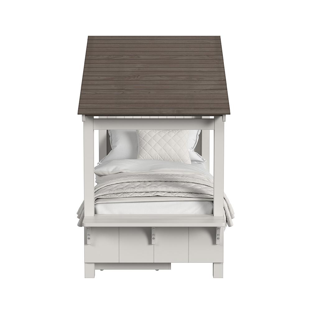 Westwood Design - Lodge Twin Bed with Full Roof | Cookies & Cream - LD-TB-1741TB-C&C-SET veiw 4