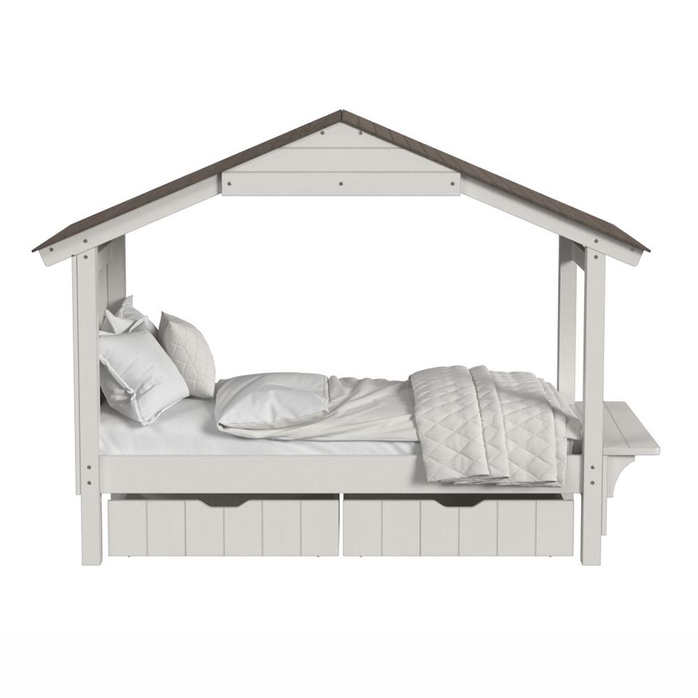 Westwood Design - Lodge Twin Bed with Full Roof | Cookies & Cream - LD-TB-1741TB-C&C-SET veiw 5