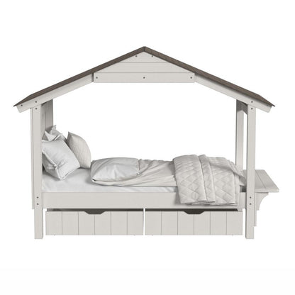 Westwood Design - Lodge Twin Bed with Full Roof | Cookies & Cream - LD-TB-1741TB-C&C-SET veiw 5