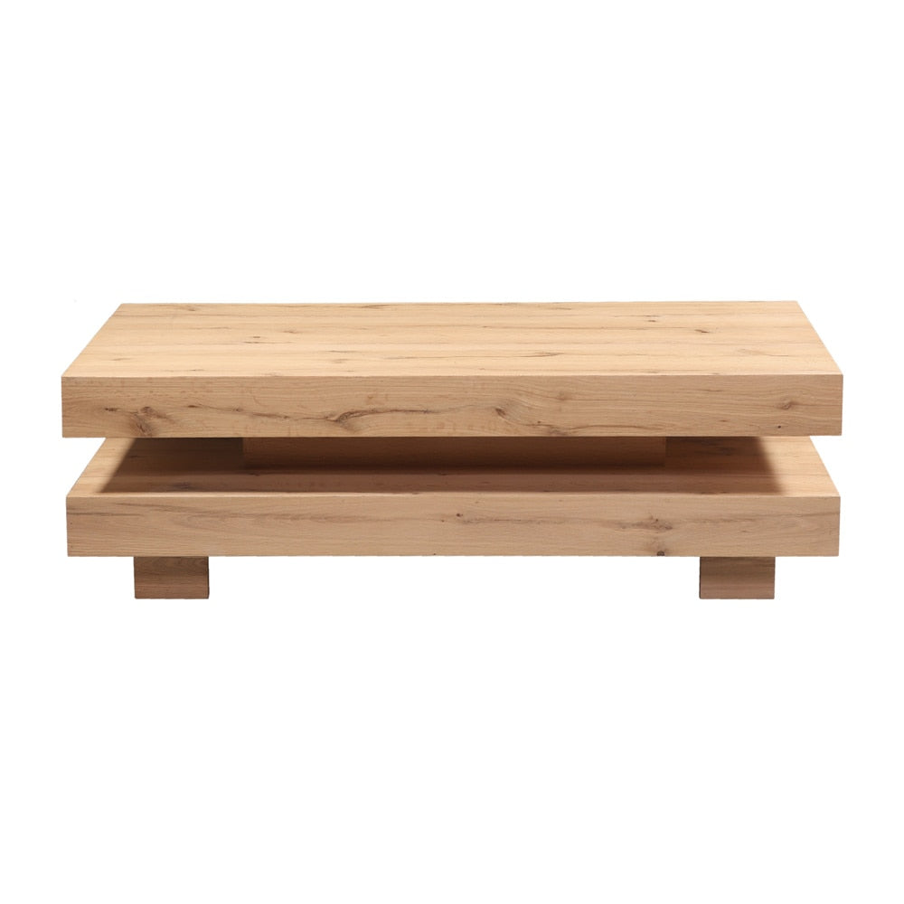 World Interiors - Alpine 55in Coffee Table in Distressed Oak - ZWALPCT55DO veiw 1
