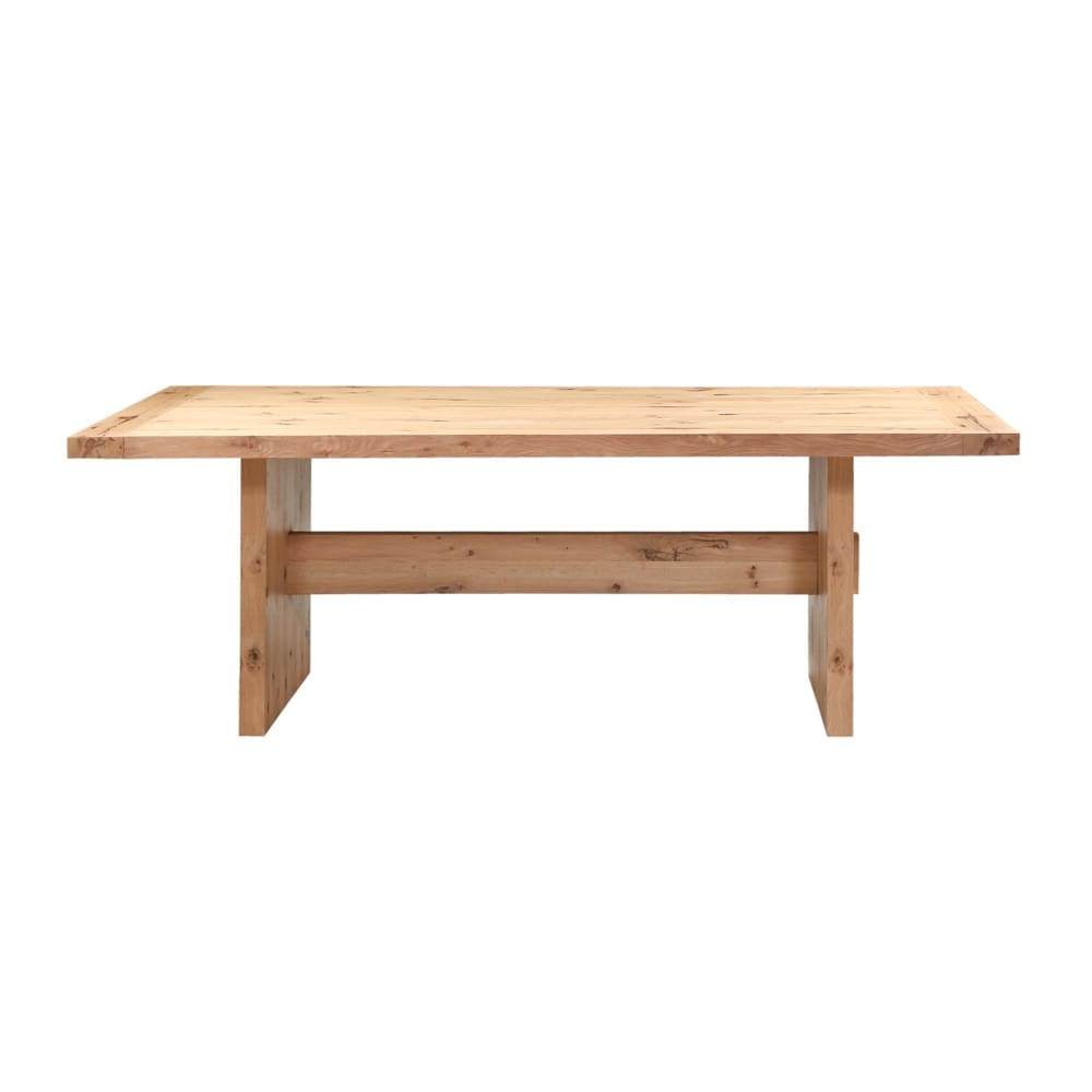 World Interiors - Alpine 85in Dining Table in Distressed Oak - ZWALPDT85DO veiw 1