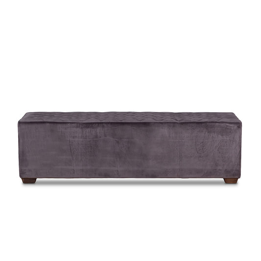 World Interiors - Arabella 59in Bench in Asphalt Gray Velvet - ZWAA623S_CLOSEOUT veiw 1