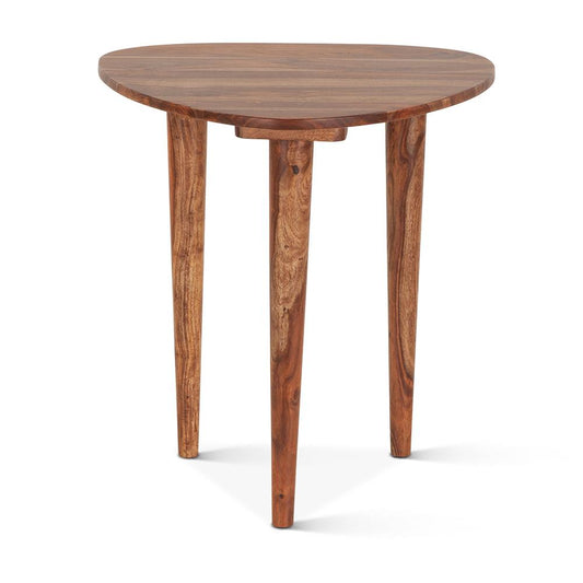 World Interiors - Arrey 23in Side Table in Indian Rosewood with Natural Finish - ZWARYCST23NA veiw 1