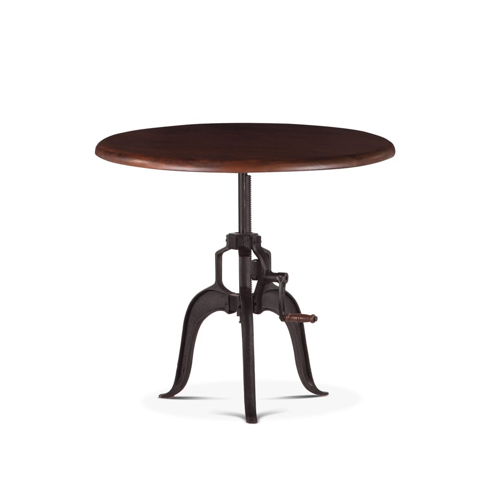 World Interiors - Artezia 30in Height Adjustable Crank Side Table in Walnut - ZWAT30WN_CLOSEOUT veiw 1