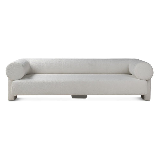 World Interiors - Augustine 81in Sofa in Off-White Boucle Fabric - ZWAUGSOFF501_CLOSEOUT veiw 1