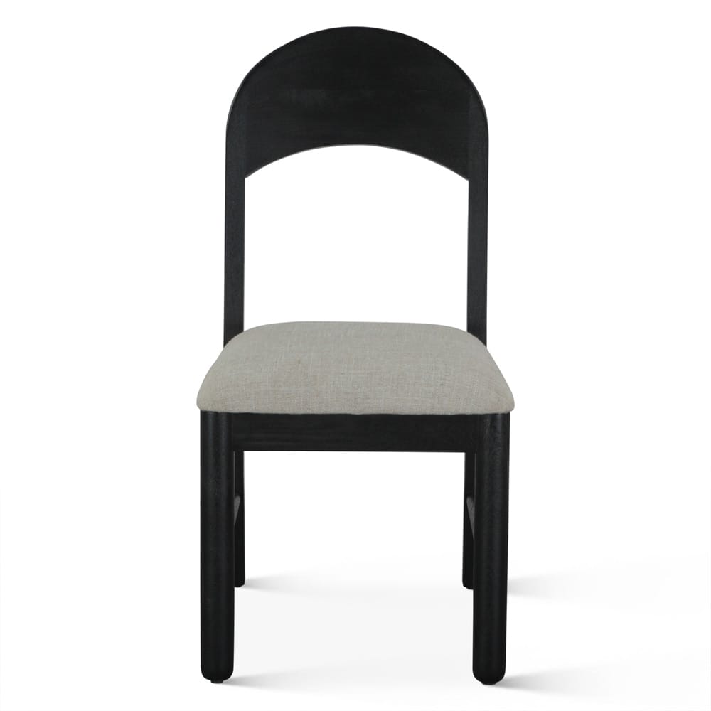 World Interiors - Bakio 18in Upholstered Dining Chair in Black - ZWBAKUDCB_CLOSEOUT veiw 1