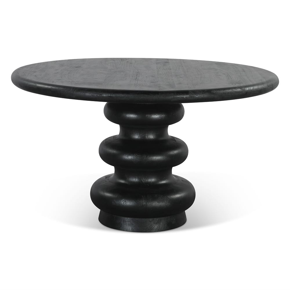 World Interiors - Bakio 52in Round Dining Table in Black - ZWBAKRDTB_CLOSEOUT veiw 1