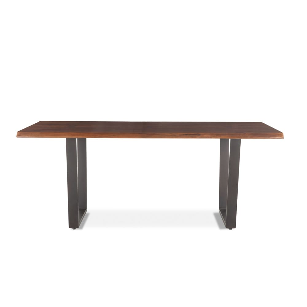 World Interiors - Belfrie 72in Dining Table in Acacia with Walnut Finish - ZWBF7238 veiw 1