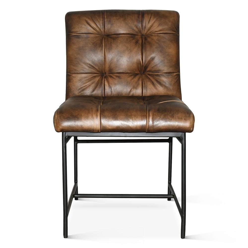 World Interiors - Brisbane Stockton Dining Chair in Antique Whiskey - ZWBRISKDCAW veiw 1